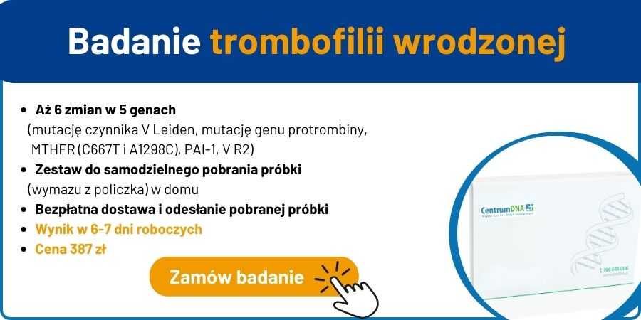trombofilia badanie